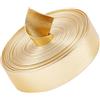 GORGECRAFT 5m 20mm di Larghezza Strisce di Pelle Metallizzata Oro Lucido Cinturino in Pelle Corda Stringa Spogliarellista Piatto Perline Stringa Mestiere Doppia Faccia in Finto Cavo