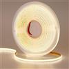 GOMING 12V 5mm Larghezza COB Striscia LED Bianco Naturale 4000K 5M Alta Densità 400LED/M CRI 93+ IP20 Non Impermeabile Flessibile Luci LED per Della Casa Decorazione(Senza Alimentazione)