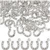 SUNNYCLUE 1 Scatola 100 Pezzi Ciondoli da Cowboy Ciondoli A Ferro di Cavallo Sfuso Portafortuna Cavallo da Guerra Fascino Cowboy Occidentale per Creazione di Gioielli Orec