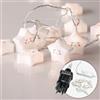 Cobus CozyHome Lucine led decorative stella per bambini - 6 metri & 20 LED in bianco caldo I Con spina I Per interni I Filo led decorative Fairy lights Lucette decorazioni Luci natale interno Luminose