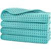 Polyte Asciugamano Viso Microfibra Nido d'Ape 430 GSM, 33,0x33,0 cm