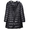 ShiFan Giacca Trapuntata Imbottiti Cappotto Donna Piumino Lungo Cappotti Parka Giubbotto Nero 5XL