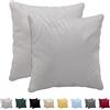 Twinzen Federe Cuscino Letto 40x40 in Cotone Jersey 100% (Set da 2) 150 g/m² - Grigio chiaro - Chiusura con Cerniera - Federe Cotone Twinzen 40 x 40 cm - Certificate Oeko Tex - Ultra Morbide e Traspiranti