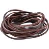 GORGECRAFT Cordoncino piatto in vera pelle da 5 m, largo 3 mm, spessore 2 mm, per intrecciare bracciali, collane, gioielli, stivali, lavori fai da te, perline, colore: Siena