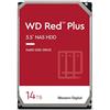 Western Digital WD Red Plus 14TB per NAS Hard Disk interno da 3.5", 7200 RPM Class, SATA 6 GB/s, CMR, Cache da 512 MB, Garanzia 3 anni