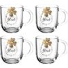 LEONARDO HOME EMOZIONE 046452 - Set di 4 tazze in vetro, 400 ml, multicolore