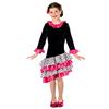 Fun Shack Vestito Flamenco Bambina - Costume Spagnola per Carnevale, Abito Tradizionale per Feste e Party a Tema, S