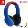 PDP Gaming AIRLITE Stereo cuffie with Mic per Nintendo Switch - PC, iPad, Mac, Laptop Compatible - Noise Cancelling Microphone, Lightweight, Soft Compert On Ear Headphones - MARIO