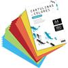 OFITURIA Cartoncino Colorato, Cartoncino A4 Colori Intensi Assortiti, Carta Colorata 180gr per Artigianato, Stampa di Documenti e Progetti Creativi, Carta Colorata A4 · m-office (x25, Assortito Intenso)