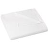 ZOLLNER Lenzuolo da letto - coprimaterasso in cotone misto - 320x330 cm - perfetto anche per L'estate - bianco - senza elastici - qualità alberghiera