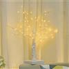 EHIOG Lampada da tavolo per albero di betulla bianca, 60 cm, con 24 LED bianchi caldi illuminano l'albero di betulla, per camera da letto, casa, festa, matrimonio, Natale, decorazione per interni