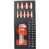 Fischer Darex 810902 modulo portaoggetti con bussole lunghe 1/4 ', Chiavi maschi e punte di avvitamento, Nero