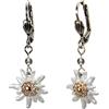 Alpenflüstern DOR055 - Orecchini da donna in stile tradizionale bavarese, con strass (bicolore)
