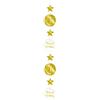 PD-Party 7023201 Verticale Appeso Decorazione | Celebrazioni | Eventi Speciali | Tema Festa - 16, Oro/Bianco, 14cm Lunghezza x 14cm Larghezza x 120cm Altezza