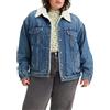 Levi's Plus Size 90s Sherpa Trucker, Jacket Donna, After School Sitcom Plus, 3XL