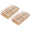 Chinchilla® 40 mollette da bucato in legno di faggio certificato, qualità Made in Germany, versatili, per appendere la biancheria e per lavori di bricolage, senza plastica, sostenibili e stabili