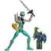 Power Rangers Dino Fury Green Ranger with Sprint Sleeve 15 cm Action Figure Toy, Dino Fury Key, Chromafury Saber, Multicolore