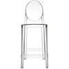 Kartell One More Stool sgabello in cristallo, 65 cm