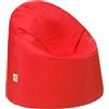 Ready Steady Bed - Poltrona a sacco per bambini, adatta per interni ed esterni, comoda poltrona a sacco per bambini, resistente all'acqua, design ergonomico, durevole e confortevole (Rosso)