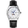 BERNY Moon Phase - Orologio al quarzo con quadrante in zaffiro, stile casual, impermeabile, per uomo e donna Infradito colorati estivi, con finte perline…