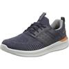 Skechers Lattimore Radium, Scarpe sportive Uomo, Navy Knitted Mesh Synthetic, 41.5 EU