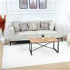 Livabliss Rundvik Tappeto Salotto Moderno Astratto Tappeto Soggiorno, Camera da Letto, Pranzo Moderni Tappeti Effetto Marmo, Morbido e Pelo Corto, Ampio 160x213 cm, Crema