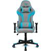 DRIFT GAMING Chair DR90 -DR90GBL - Sedia da gioco, tessuto traspirante, braccioli imbottiti 2D, base in nylon rinforzato, pistone classe 4, inclinazione, cuscino lombare/cervicale, grigio/blu