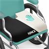 HOMCA Cuscino Antidecubito per Sedia a Rotelle, Cuscino per Coccige in Memory Foam, Cuscino Sedia per Ufficio, Auto, Sedie e Divano, con Cinghia di Fissaggio, 40x45x7,5cm