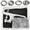 RERI - Set di bottoni a pressione con pinza, bottoni a pressione modello Jersey, accessori per cucito, adatti per il fai da te, tessuti, borse e vestiti, 11 mm, 80 pezzi, inclusa la pinza