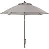 Dehner Vido Ombrellone Ø 150 cm, altezza 223 cm, in alluminio e poliestere, grigio talpa