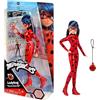 BANDAI - Miraculous Ladybug - Fashion Doll 26 cm - Coccinella con il suo telefono - Nuovo costume effetto vinile - P50028