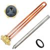 GOLDMAN SERVICE Kit Resistenza Termo Elettrico Monoblocco Filettata da 1¼ Pollici - Anodo Magnesio - Guarnizione. Ricambio per Scaldacqua, Accumulatore Solare, Caldaia (1500W)
