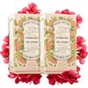 Panier des Sens Sapone Corpo e Mani Rosa Geranio - 2x150g Saponette | Sapone vegetale rosa geranio, deterge delicatamente mani e corpo lasciando la pelle morbida e profumata