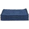Everplush Diamond Jacquard - Asciugamani da bagno in tessuto jacquard, confezione da 6, 33 x 33 cm, colore: blu navy