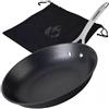 FMprofessional Force, padella in ghisa, 28 cm, con rivestimento antiaderente di alta qualità, adatta a tutti i piani cottura (anche a induzione), ca. 29 x 49 x 8,3 cm
