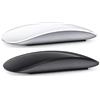 Generic Mouse senza fili Bluetooth Silenzioso Multi Arc Touch Mouse Ultra-Thin Magic Mouse per Laptop Ipad Mac PC Macbook, ricarica USB (Black)