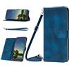 xinyunew Cover a Libro Samsung Galaxy M30S/M21 Case,Flip Caso in PU Pelle Premium Portafoglio Custodia per Samsung Galaxy M30S/M21, [Kickstand] [Slot per Schede]-Blu