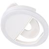 KIMISS Mini Luce di Riempimento Ad Anello con Clip Elastica, Luce Soffusa, Design Compatto per Streaming Live, Ripresa di Oggetti, Autofotografia, Foto Artistiche