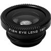 ulafbwur Lega di alluminio 3 in 1 Telefono Mobile Fish Eye Super Grandangolare Macro Lens Kit con Clip