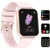 LIGE Orologio Smartwatch Donna con Chiamata Bluetooth, 1,83 Pollici Smartwatch con cardiofrequenzimetro monitor del sonno/frequenza cardiaca/SpO2, IP68 Impermeabile Fitness Orologio per Android iOS