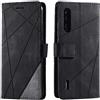 SONWO Cover per Xiaomi Mi A3, Flip Caso in PU Pelle Case Cover Portafoglio Custodia per Xiaomi Mi A3, [Kickstand] [Slot per Schede], Nero