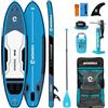 WOWSEA Poseidon P2 Tavola da Paddle Gonfiabile, Durevole e Stabile Turismo SUP Gonfiabile Adulti, Ozio Tavola SUP, Simpatico Tavola da Paddle con Kit Accessori per Ricreazione Acquatico e Esplorazione