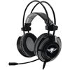 SPIRIT OF GAMER - Elite-H70 - Cuffie Audio per PC Gamer Black Edition - Microfono Flessibile - Retroilluminazione a LED Bianco Freddo - Design Ultra e Suono Surround Virtuale 7.1