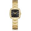 CIVO Orologio Donna Acciaio Inossidabile Oro Quadrato Analogico - Quarzo Elegante da Polso Impermeabile Semplice, Moda Regalo