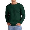 Sailwind Maglione da uomo a trecce, casual, girocollo, caldo, a maniche lunghe, pullover da uomo, Verde scuro, 2XL