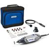 Dremel 3000 Utensile Multifunzione Rotativo, 2 Complemento, 25 Accessori per Intagliare, Incidere, Fresare, Tagliare, Levigare, Smerigliare, Lucidare e Pulire, 130 W, 230 V, Nero/Grigio