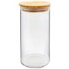NERTHUS FIH 782-Barattolo Coperchio, 1100 ml, bambù Plastica borosilicato Vetro