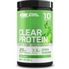 Optimum Nutrition Clear Protein, Proteine Vegetali in Polvere Isolate del Pisello, Powder 100% Vegano con BCAA e Senza Zuccheri, Supporto e Recupero Muscolare, Sorbetto al Limone, 10 Porzioni, 280 g