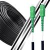 Elfcam® - Cavo Fibra Ottica da Esterno, Diametro 5,0mm, SC/APC per SC/APC Simplex Monomodale 9/125μm LSZH (100M)