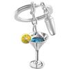 O meta[l]morphose METALMORPHOSE Portachiavi Cocktail Regalo Uomo Donna Regalo, argento, taglia unica, Classico